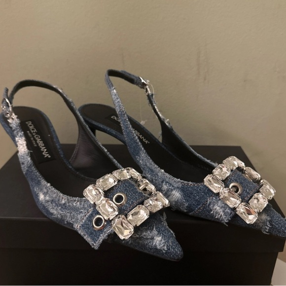 Dolce & Gabbana Patchwork slingbacks - Picture 5 of 6